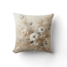 Fleurs beiges modernes 2 Poster