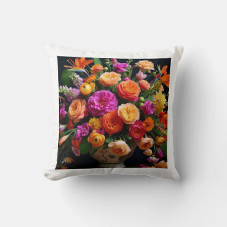 Coussin Fleurs colorées