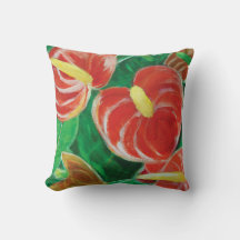Fleurs d'anthurium rouge de Singapour