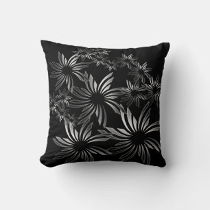 Coussin Fleurs d'argent
