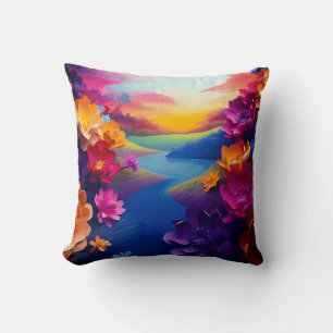 Coussin Fleurs d'art
