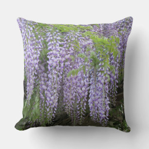 Coussin Fleurs de bactéries mauves pourpres Lancer l'oreil