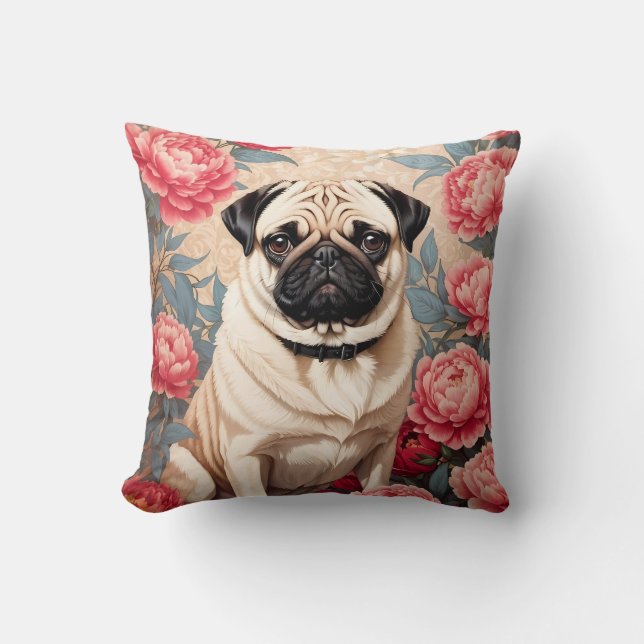 Coussin Fleurs De carlin Et De Peony William Morris Inspir (Recto)