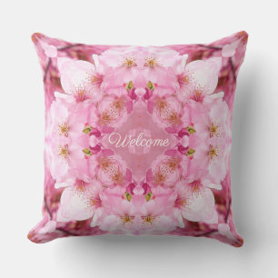 Coussin Fleurs de cerisiers de bienvenue