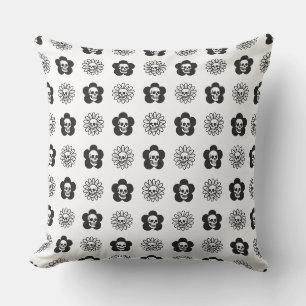 Coussin Fleurs de crânes