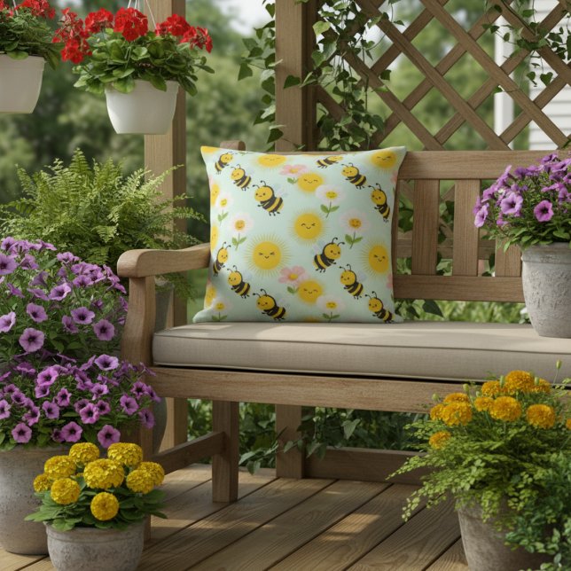 Coussin Fleurs de jardin  (Créateur téléchargé)