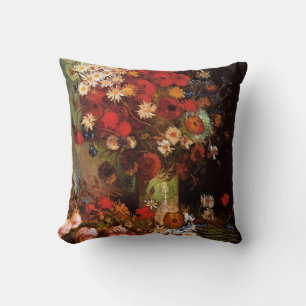 Coussin Fleurs de la nature morte dans un vase de Vincent 