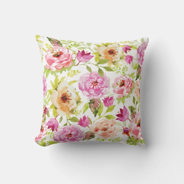 Coussin Fleurs de printemps (Recto)