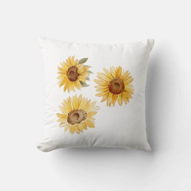 Coussin Fleurs de soleil (Recto)