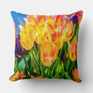 Coussin Fleurs de tulipes - Flourdissant