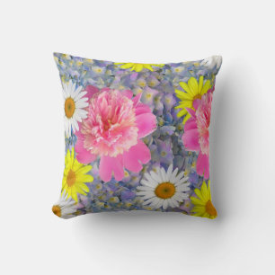 Coussin Fleurs d'été Lancer l'oreiller