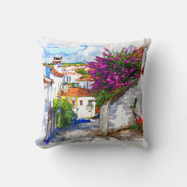 Coussin Fleurs d'Obidos - Portugal (Recto)