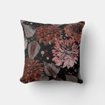 Fleurs en terre cuite avec feuilles gris sur un no