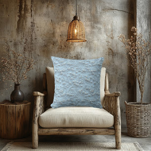 Coussin Fleurs Faux Brodées Élégantes – Décoration Luxueus