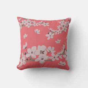 Coussin Fleurs flottantes de fleurs de cerisiers