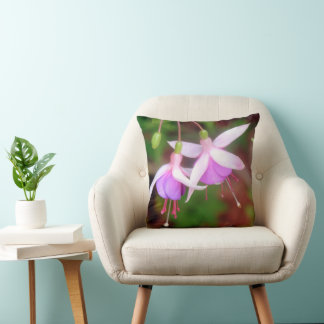 Coussin Fleurs Fuchsia