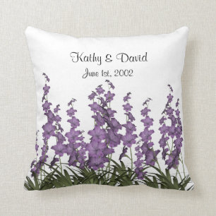 Coussin Fleurs lilas