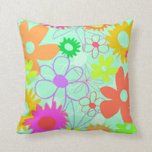 Coussin Fleurs mélangées