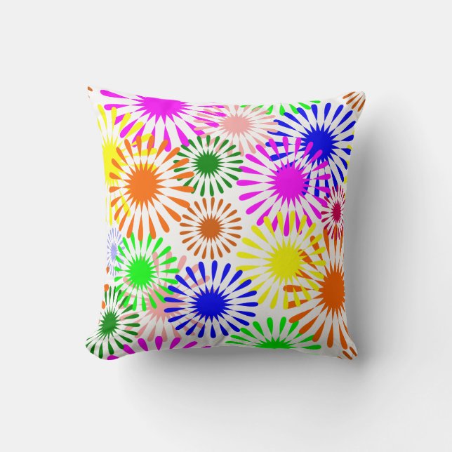 Coussin Fleurs multicolores (Recto)