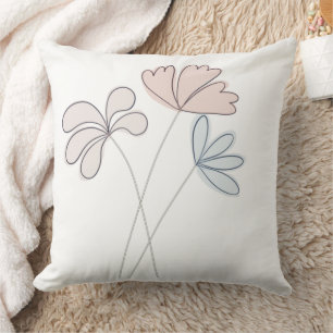Coussin Fleurs neutres Pouponnière Enfants Poussin
