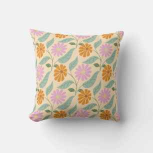 Coussin Fleurs printanières rétro