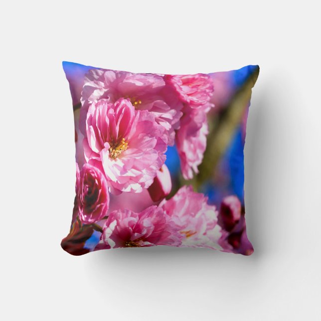 Coussin Fleurs roses (Recto)