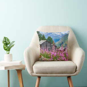 Coussin Fleurs   Summer Matterhorn Suisse