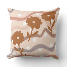 Fleurs Tourbillonnantes Marron