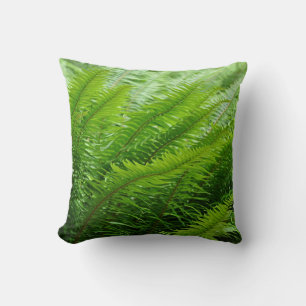 Coussin Fleurs vertes