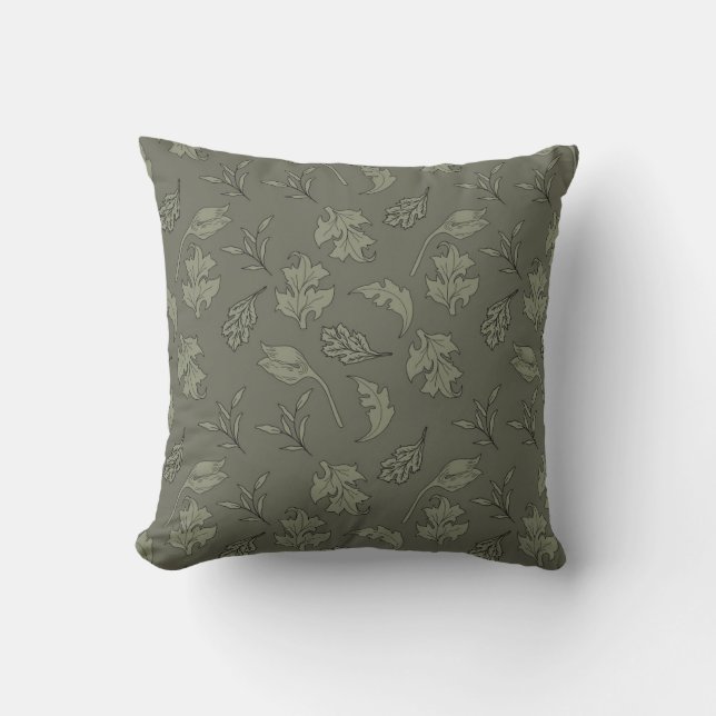 Coussin Fleurs victoriennes anglaises (Recto)
