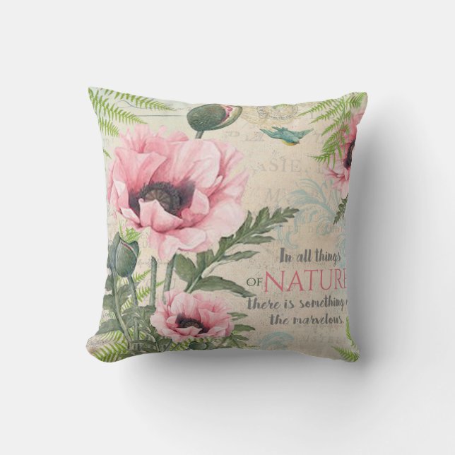 Coussin Fleurs vintages (Recto)