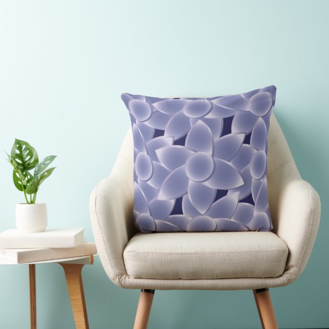 Coussin Fleurs violettes (Chaise)