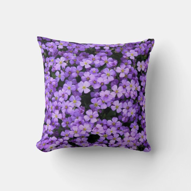 Coussin Fleurs violettes (Recto)