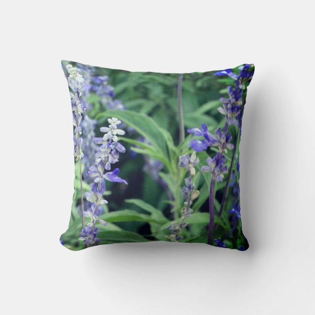 Coussin Fleurs violettes Photographie Plante (Recto)