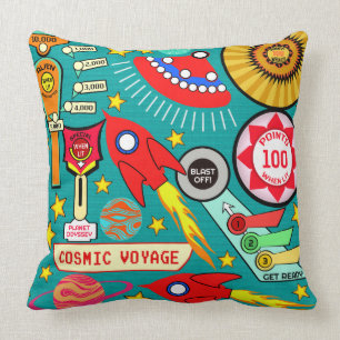 Coussin Flipper cosmique de voyage