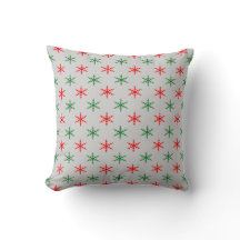 Flocon de neige de Noël motif jeter l'oreiller