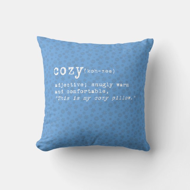 Coussin Flocon de neige réglé - confortable (Recto)
