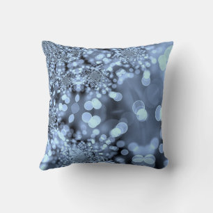 Coussin Flocon de neige Silvery Blue