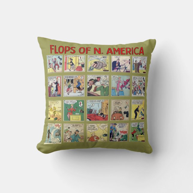 Coussin "Flops de N. Amérique" Jeu d'oreiller (Recto)