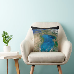 Coussin Floraison De Phytoplancton Bleu En Mer Noire