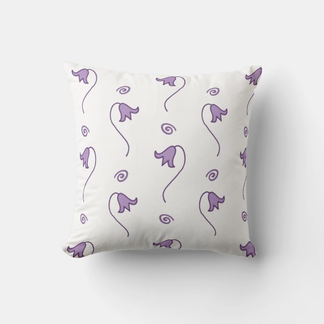 Coussin Floral Bells Motif (Recto)