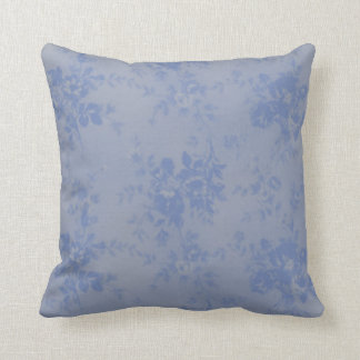 Coussin floral Bleu-Gris