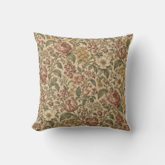 Coussin Floral Botanique Victorien