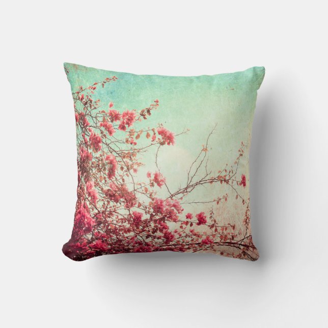 Coussin floral de divan de jet de fleurs de fleurs (Recto)
