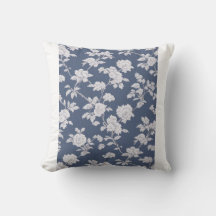 Coussin floral de la marine