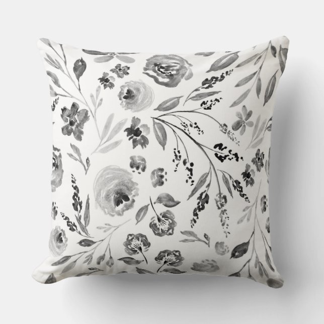 Coussin floral de maison de ferme de fleur d'Indy (Recto)