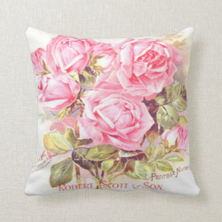 Coussin floral de Robert Scott de paquet vintage