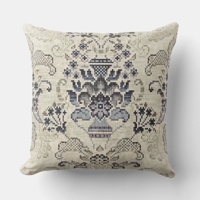 Coussin Floral délavé (Recto)