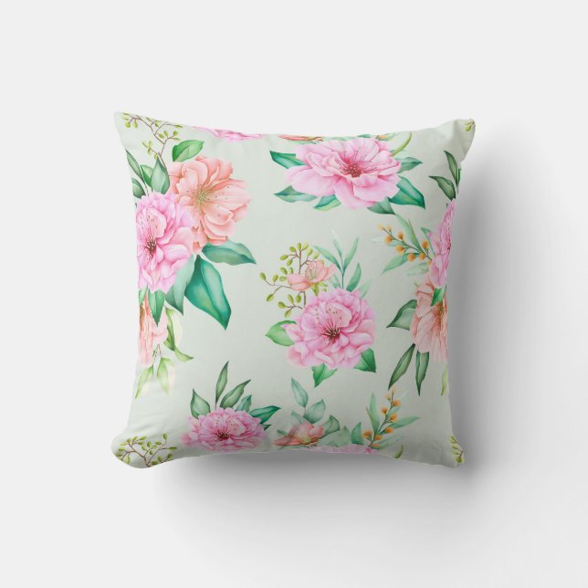 Coussin Floral féminin (Recto)