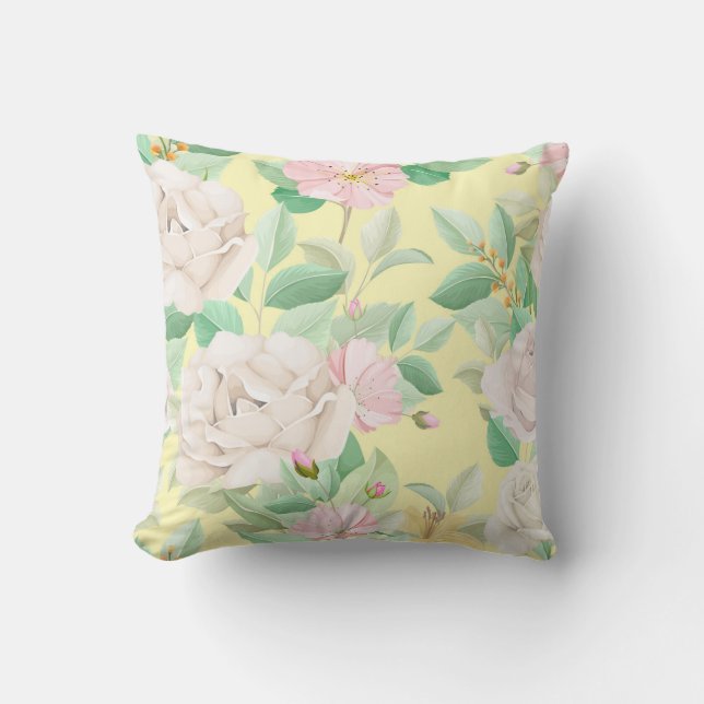 Coussin Floral féminin (Recto)
